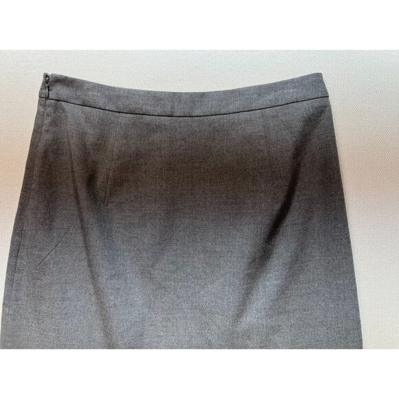 Banana Republic Women's Mermaid A Line Skirt Stretch Size 10 Gray Flat Front - Picture 11 of 12